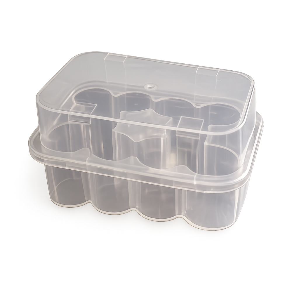 Transparent 10 x 3ml vial storage box