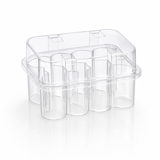 Transparent 10 x 3ml vial storage box
